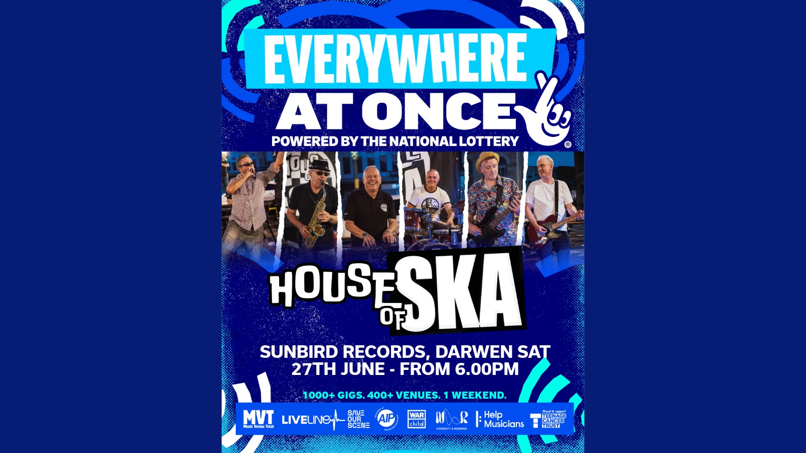 House Of Ska – Saturday 27th June 2026 | Sunbird Records, Darwen