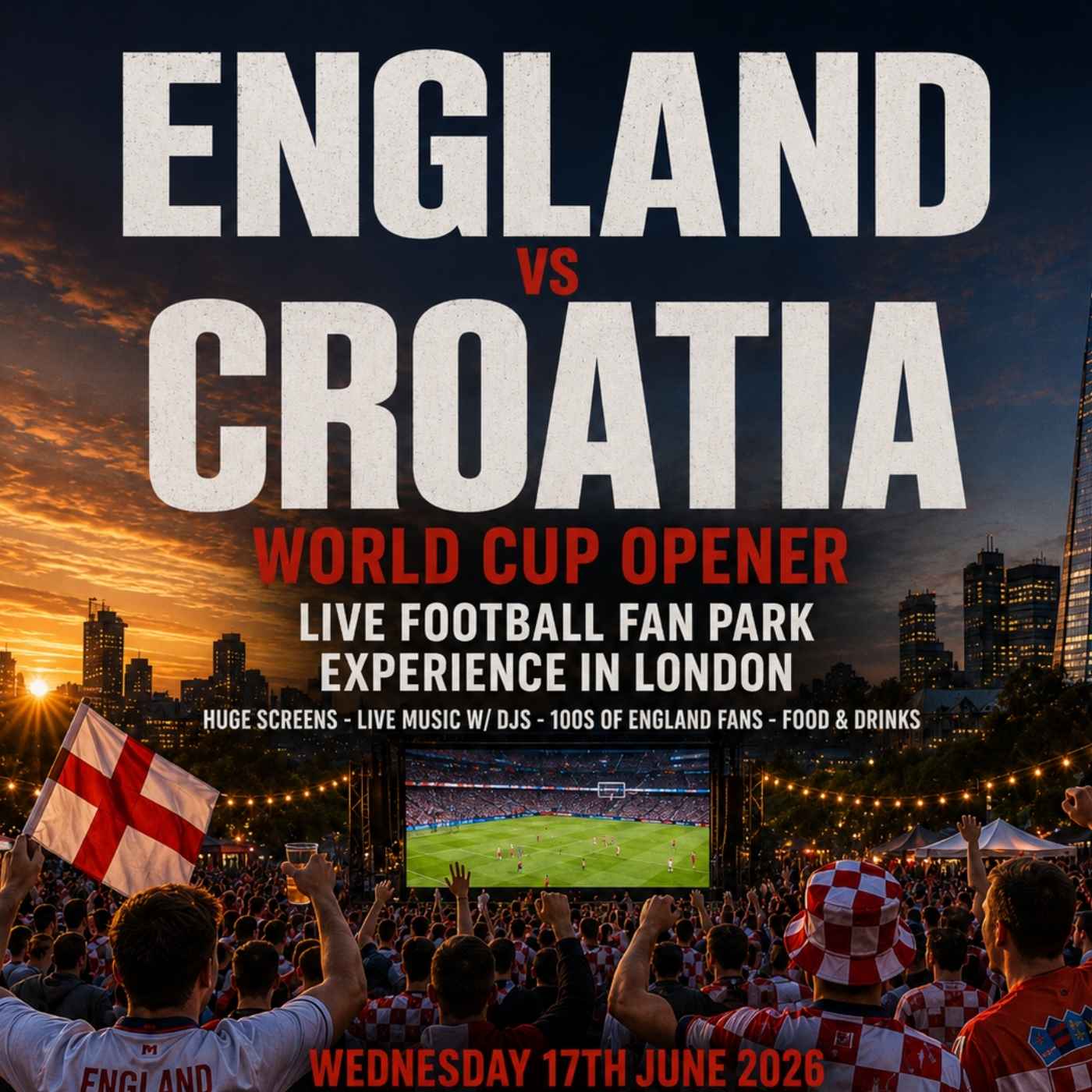 ENGLAND VS CROATIA: London's Biggest Watchalong Experience
