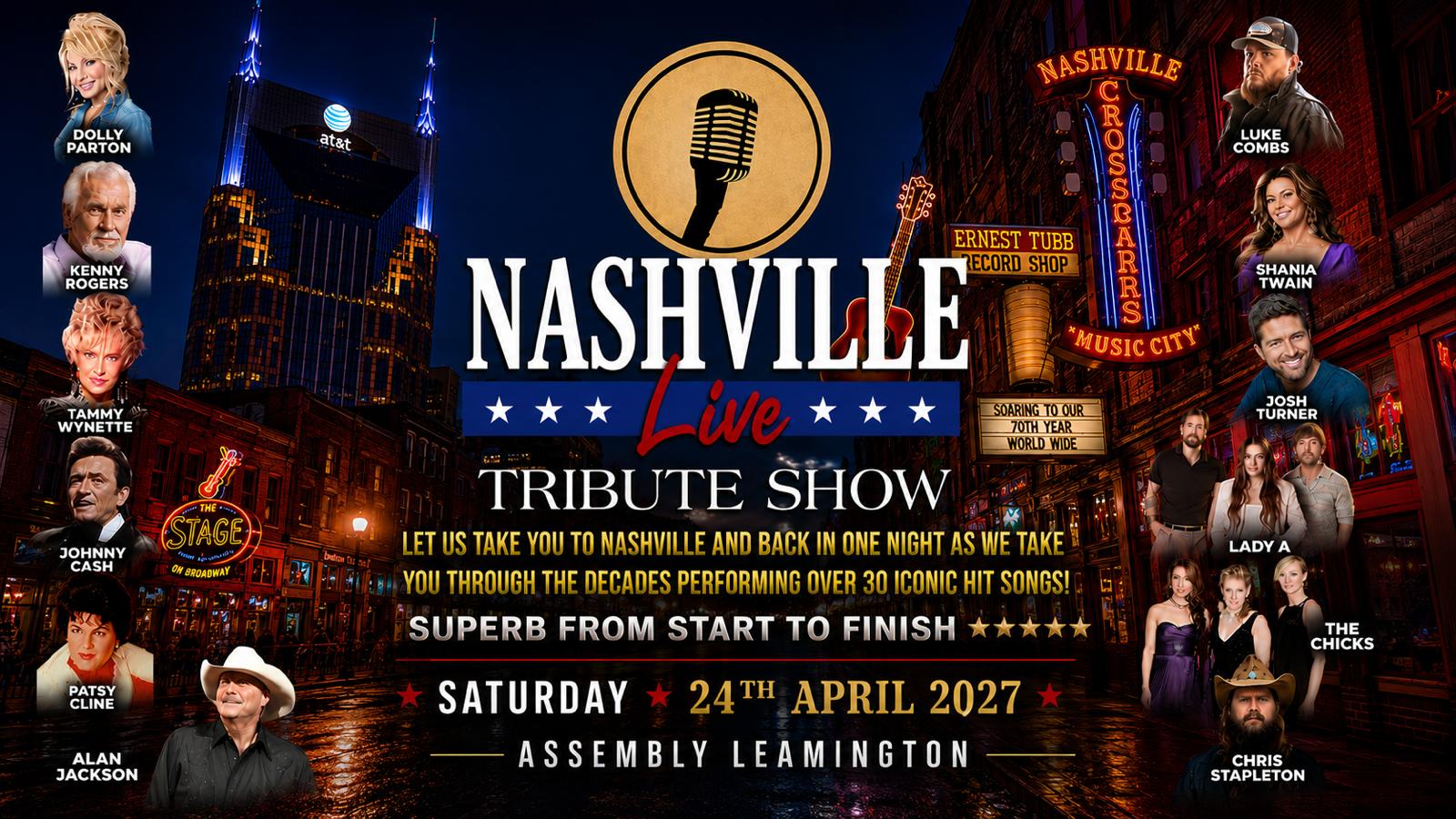 NASHVILLE LIVE Saturday 24/04/2027