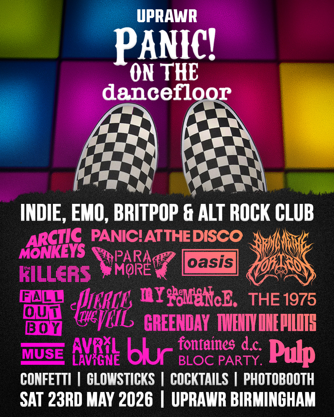 UPRAWR: Panic! on the Dancefloor – Emo, Indie, 2000s Alternative and Britpop Clubnight