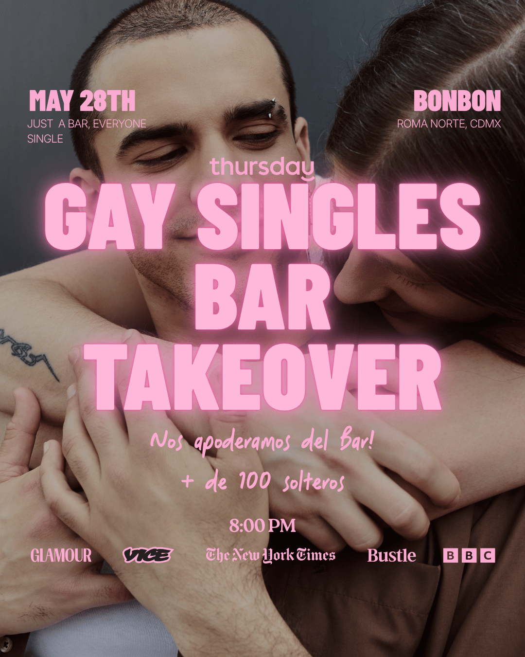 Thursday | Gay Singles Bar Takeover Mexico City | Book at thursday.com