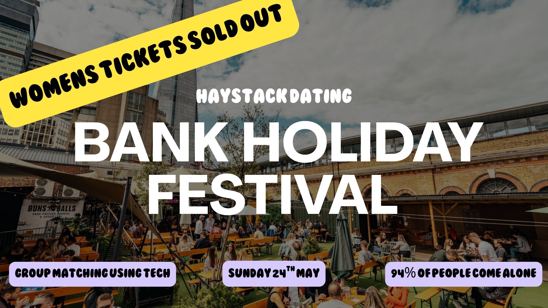 HAYSTACK DATING | BANK HOLIDAY HAYFEST | VINEGAR YARD LONDON | SUNDAY 24TH MAY