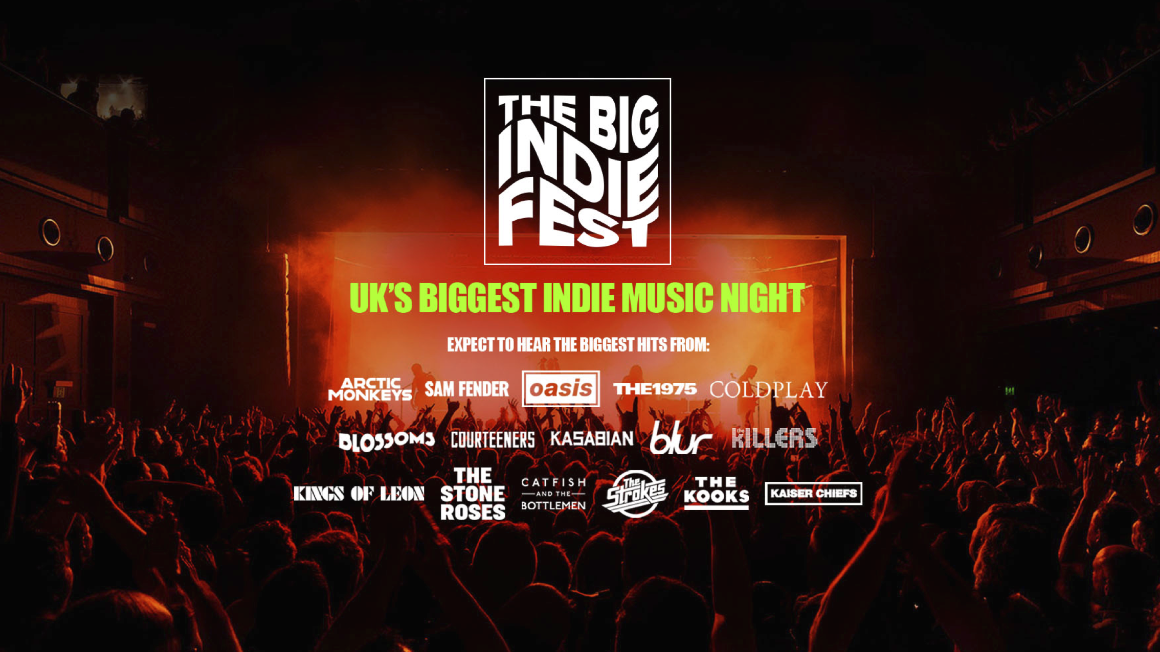 🚨 ONLY 6 TICKETS LEFT! The Big Indie Tribute Festival in Shrewsbury