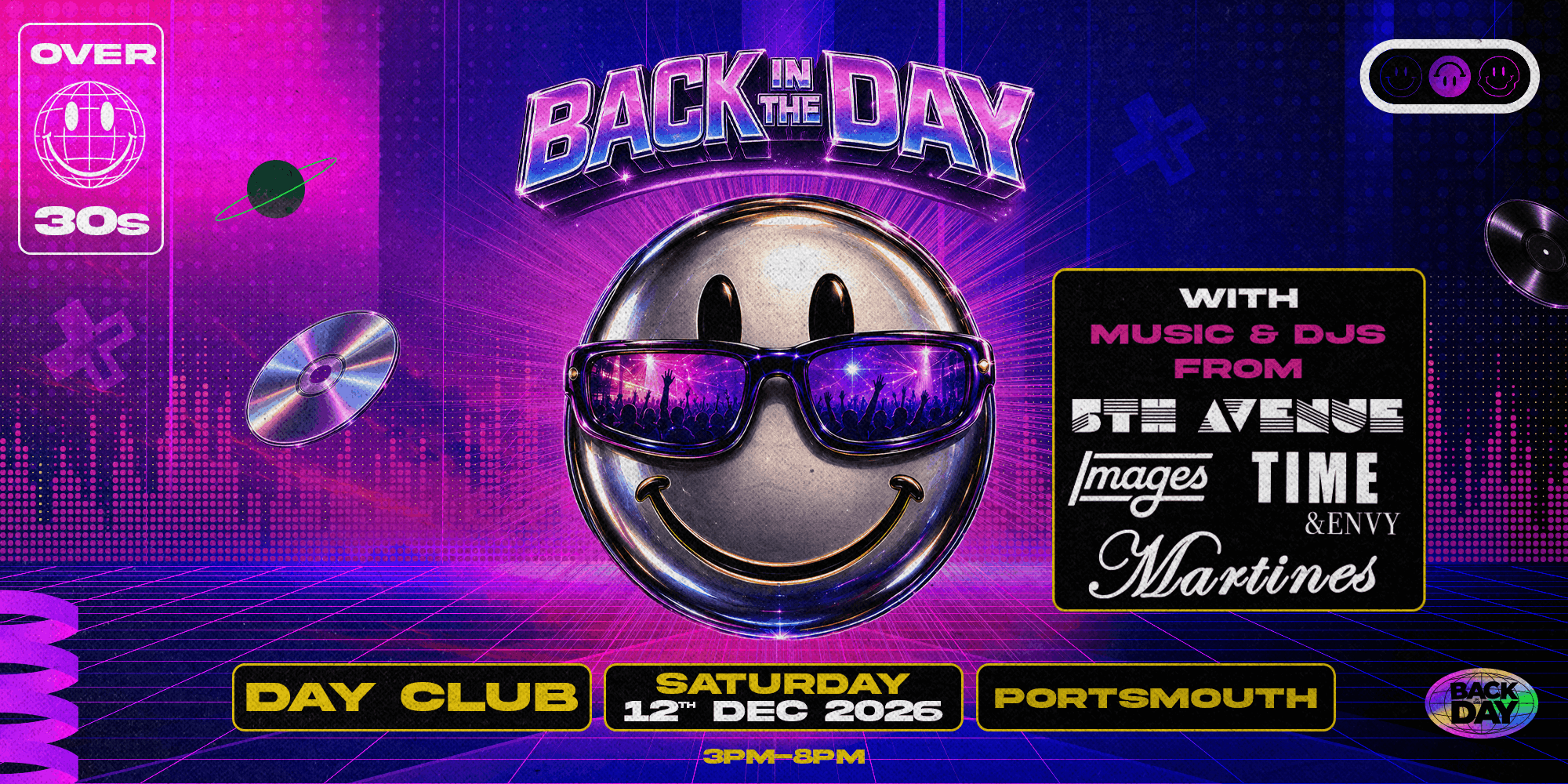 The 5th Ave, Time & Envy, Martines & Images Day Club for over 30's