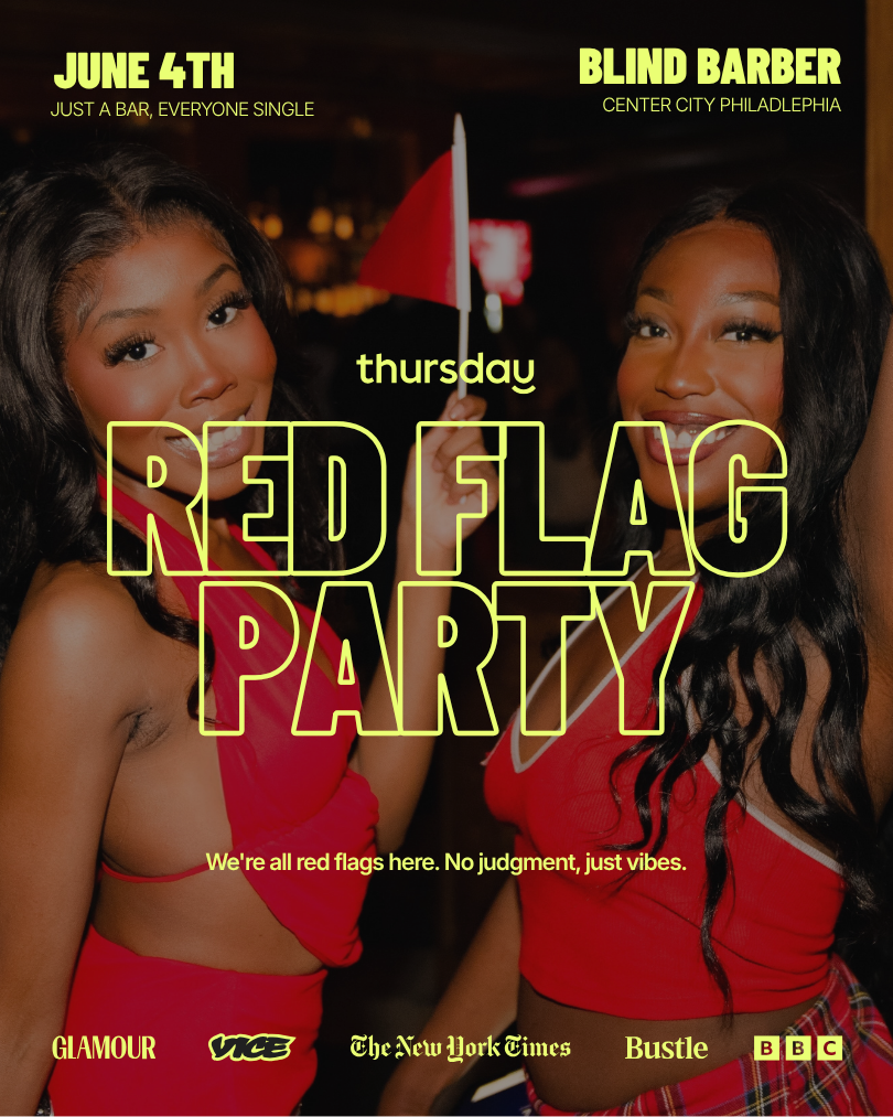 Thursday | Red Flag Party 🚩 at Blind Barber  | Philadelphia | Tickets at thursday.com