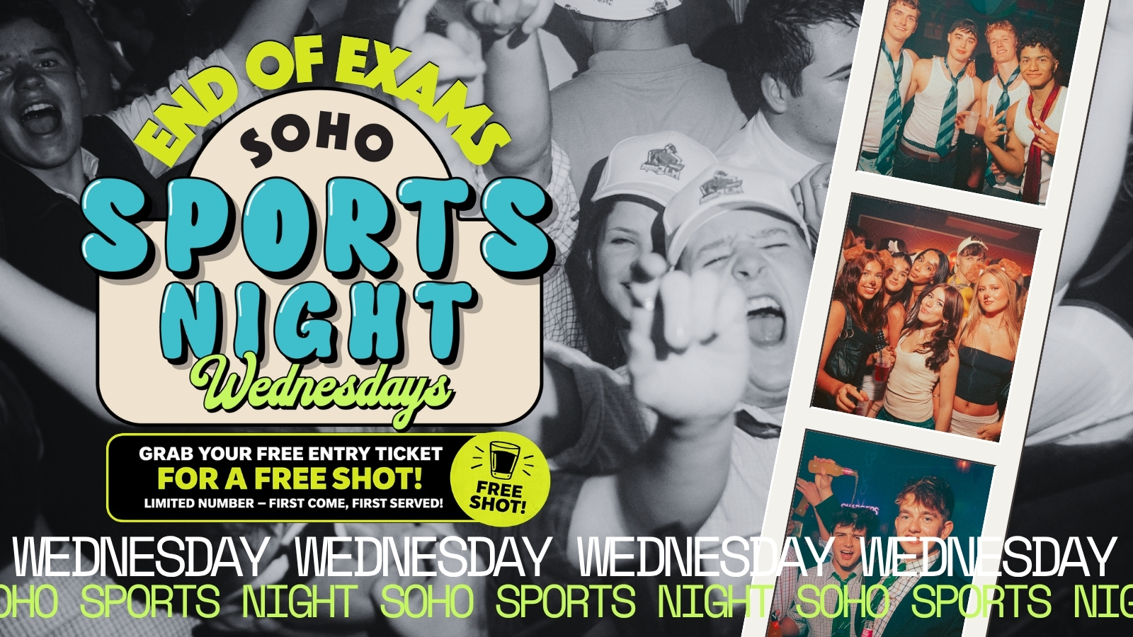 Your Official Soho Sports Night | Wednesday 27th May | Soho Rooms Newcastle