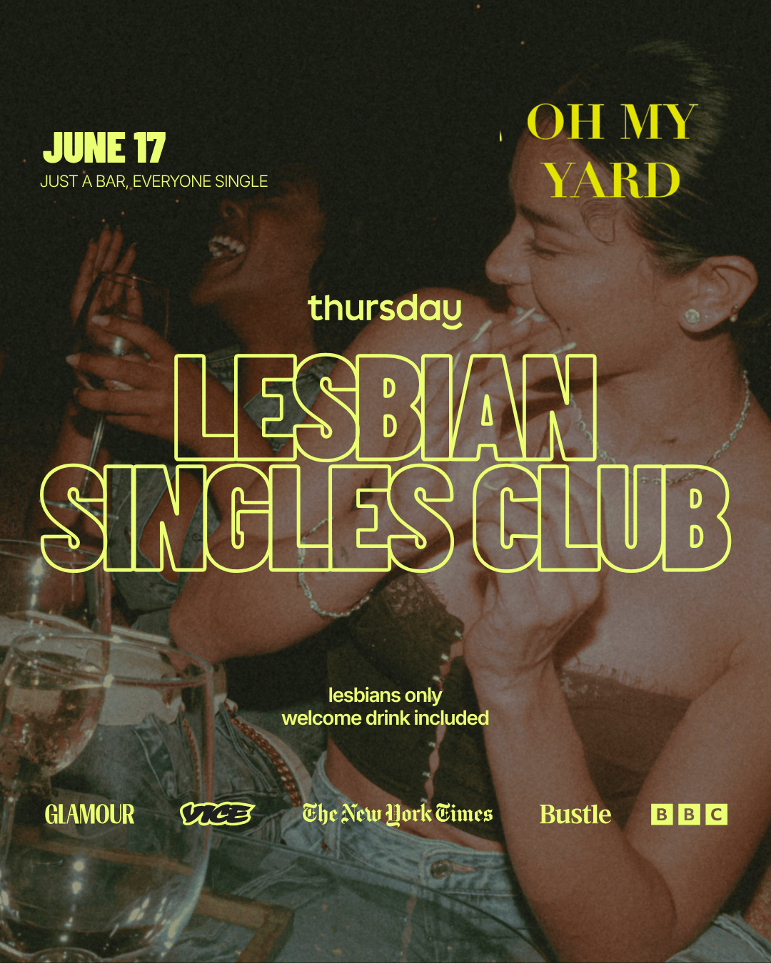 Wedneday | Lesbian Singles Club | Koukaki | Tickets now exclusively at thursday.com