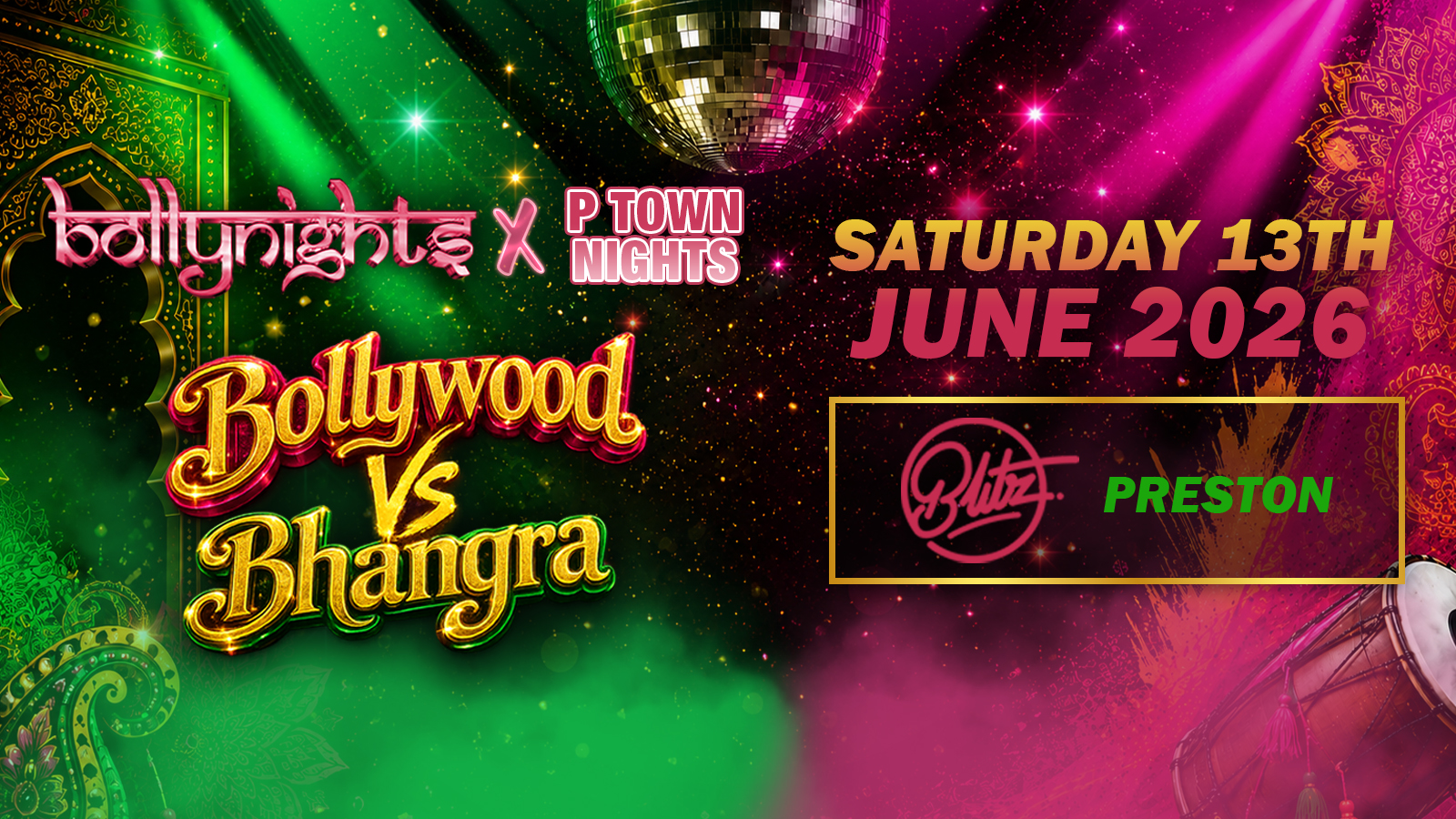 Preston Bollynights – Summer Special | Saturday 13th June | Blitz Nightclub
