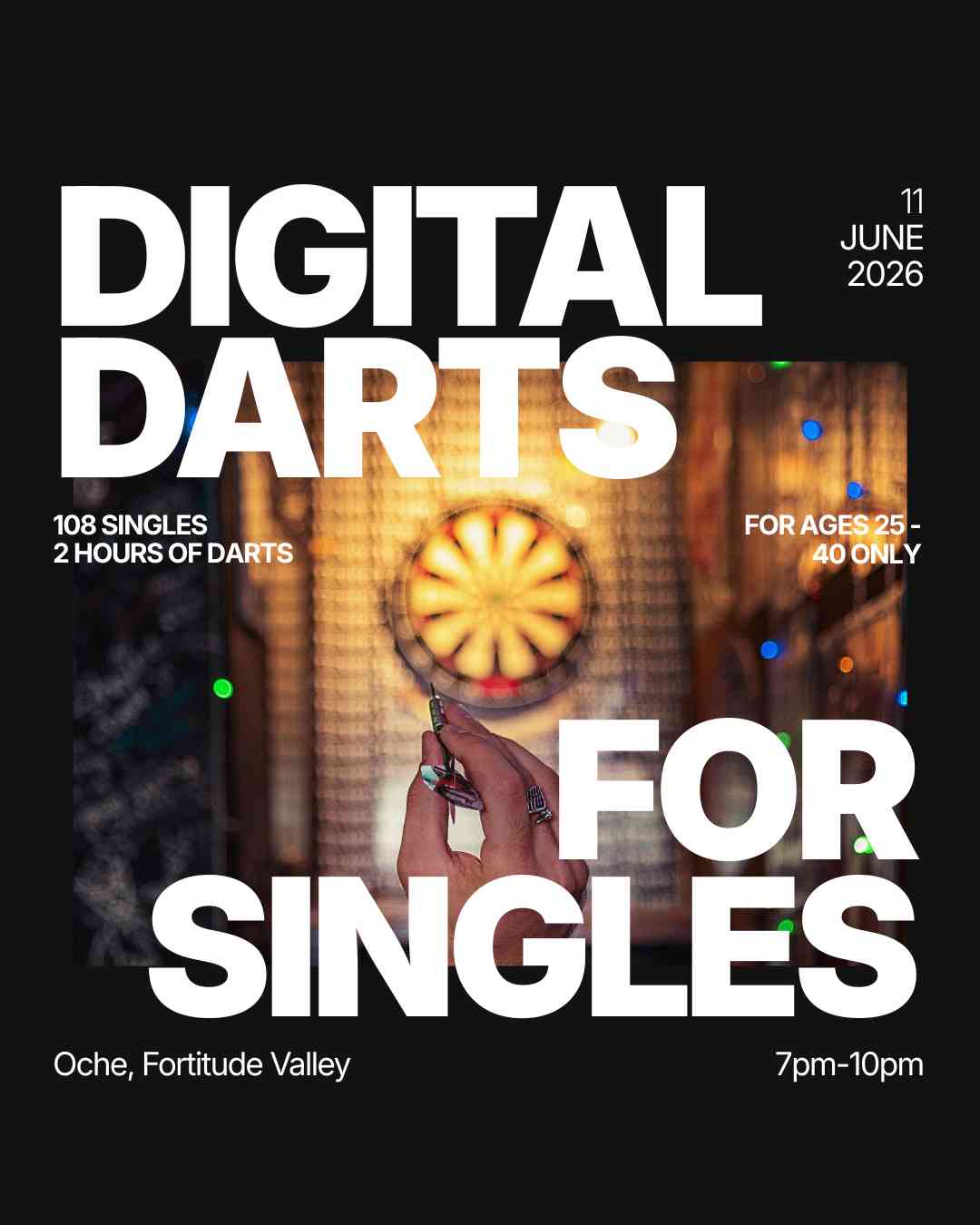 Thursday | Singles Social Darts @ Oche (U35) | Fortitude Valley | Tickets at thursday.com