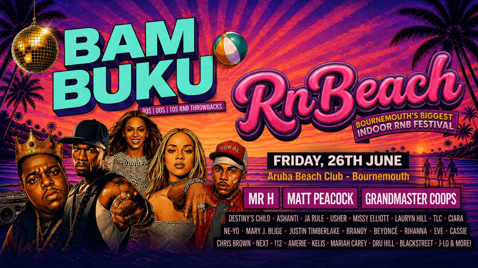 RnB Indoor Beach Festival – BamBuKu @Aruba 26.06.26