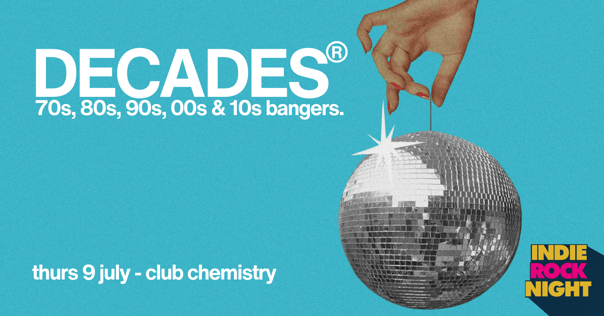 Indie Rock Night ∙ DECADES (70s, 80s, 90s, 00s, 10s, 20s) *14 £5 TICKETS LEFT*