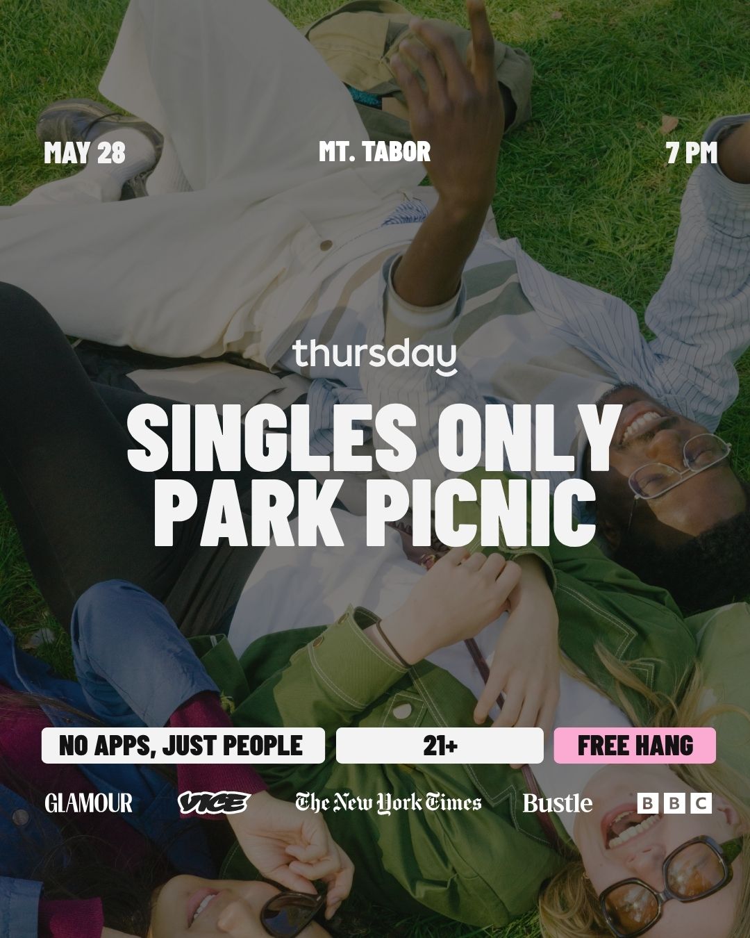 Thursday  |  SINGLES ONLY Park Picnic  |  Portland