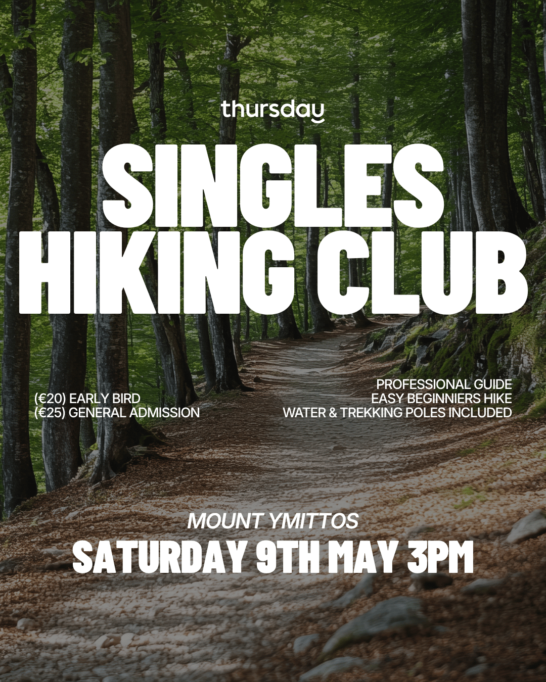 ❌ SOLD OUT | Singles Hiking Club | Athens | 40+