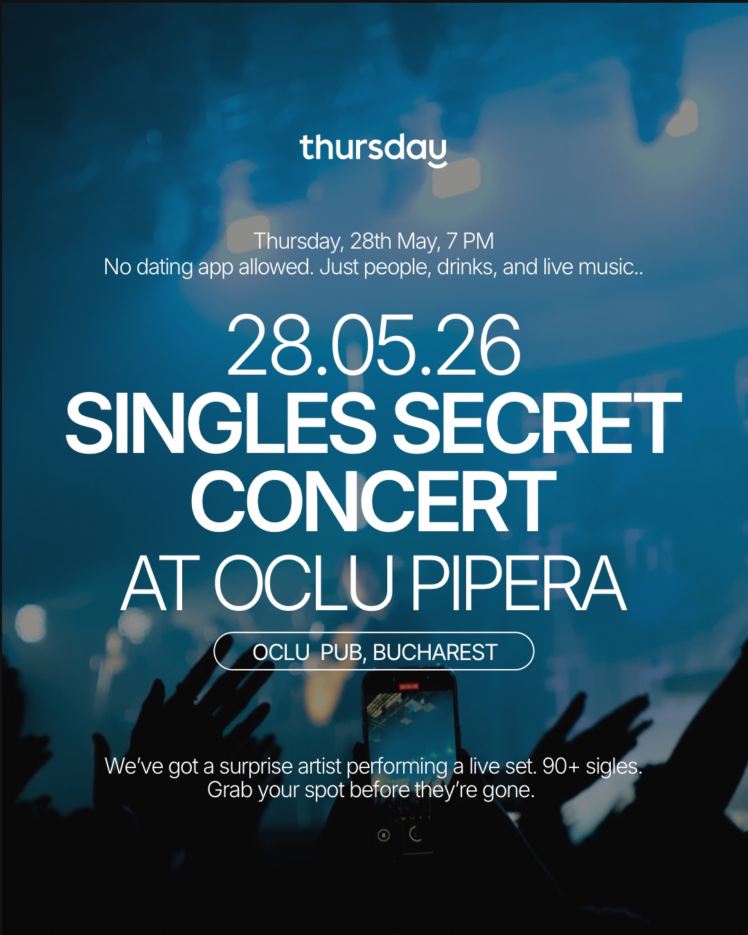 THURSDAY | SECRET CONCERT @OCLU |  BUCHAREST