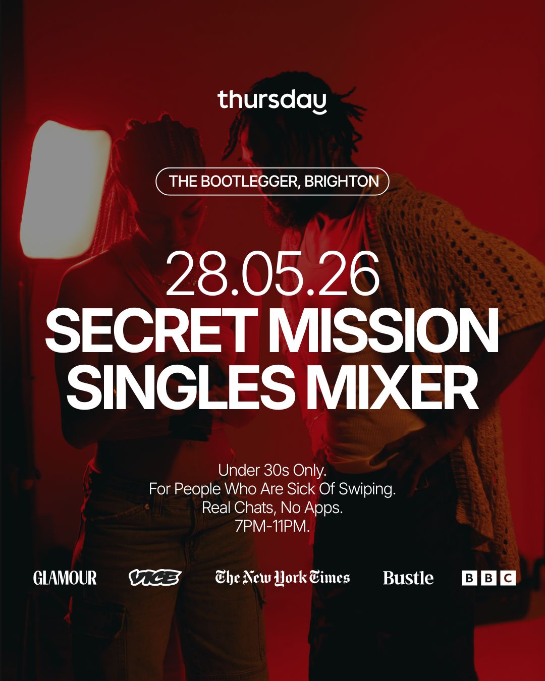 *POSTPONED* Thursday | Secret Missions Party (Under 30s) | Brighton