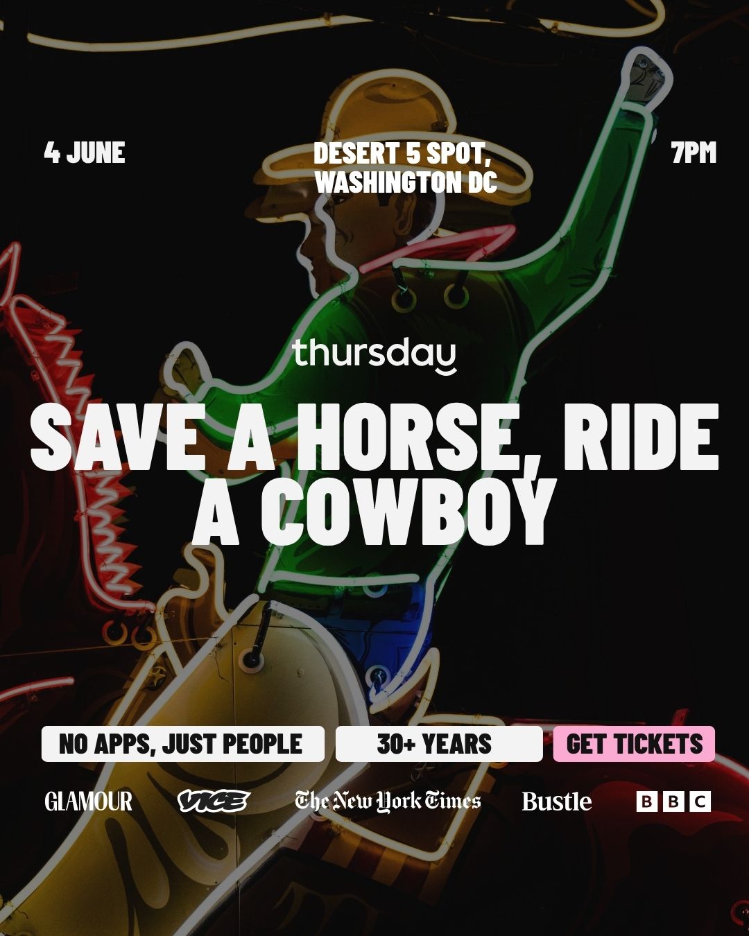 Thursday | Desert 5 Spot (30-45) | Washington DC | Tickets at thursday.com