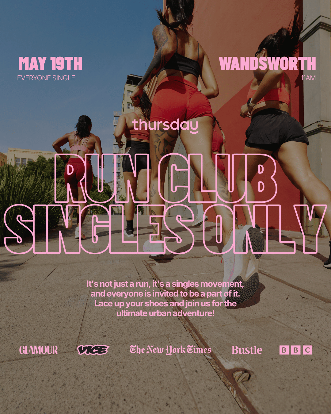Saturday | Your Pace or Mine? Singles Run Club | Wandsworth