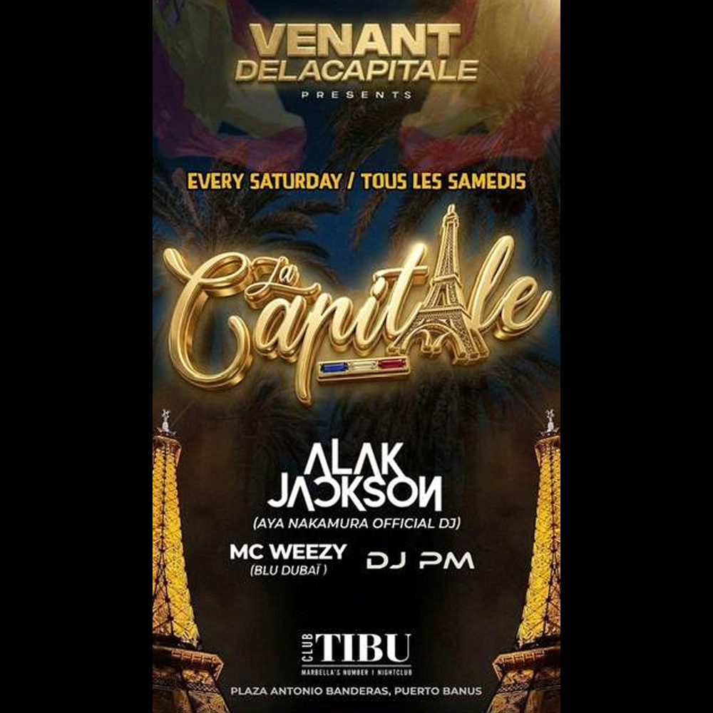 La Capitale at TIBU Marbella | Puerto Banús Club Night 2026
