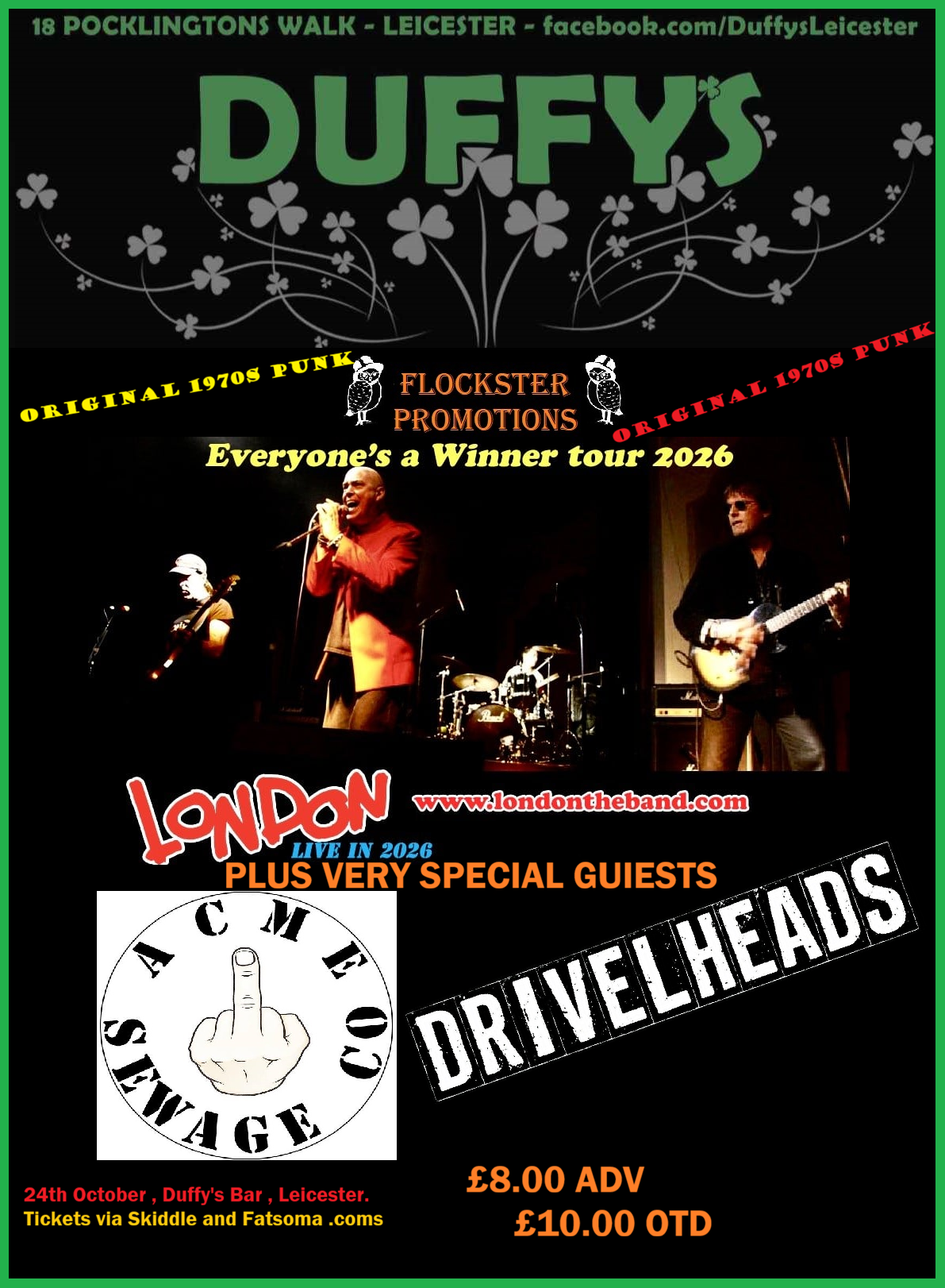 London , Acme Sewage Co, Drivelheads