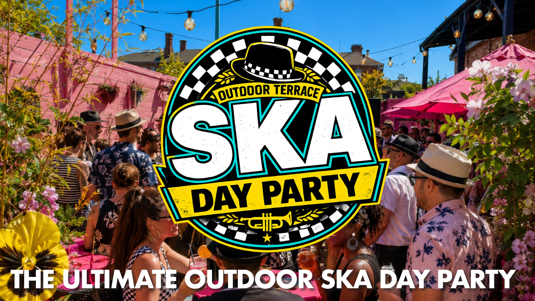 🚨 THIS SATURDAY! 🖤🤍 SKA Day Party from 2pm – Flamingo Rooftop Terrace 🎺