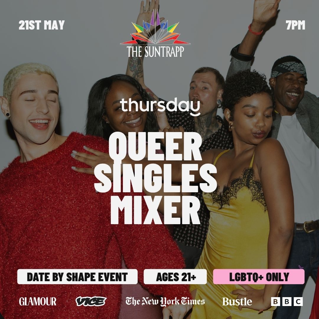 THURSDAY | QUEER SINGLES MIXER (21+) | THE SUNTRAPP | Book at thursday.com