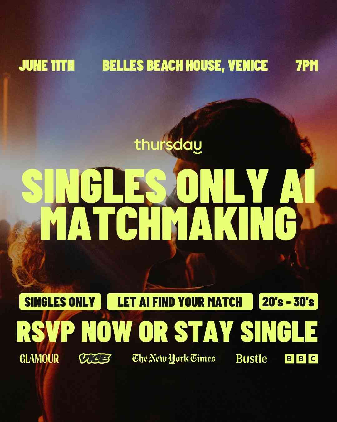 Thursday | Belles Beach House (Matchbox Event) | Los Angeles | Tickets at thursday.com
