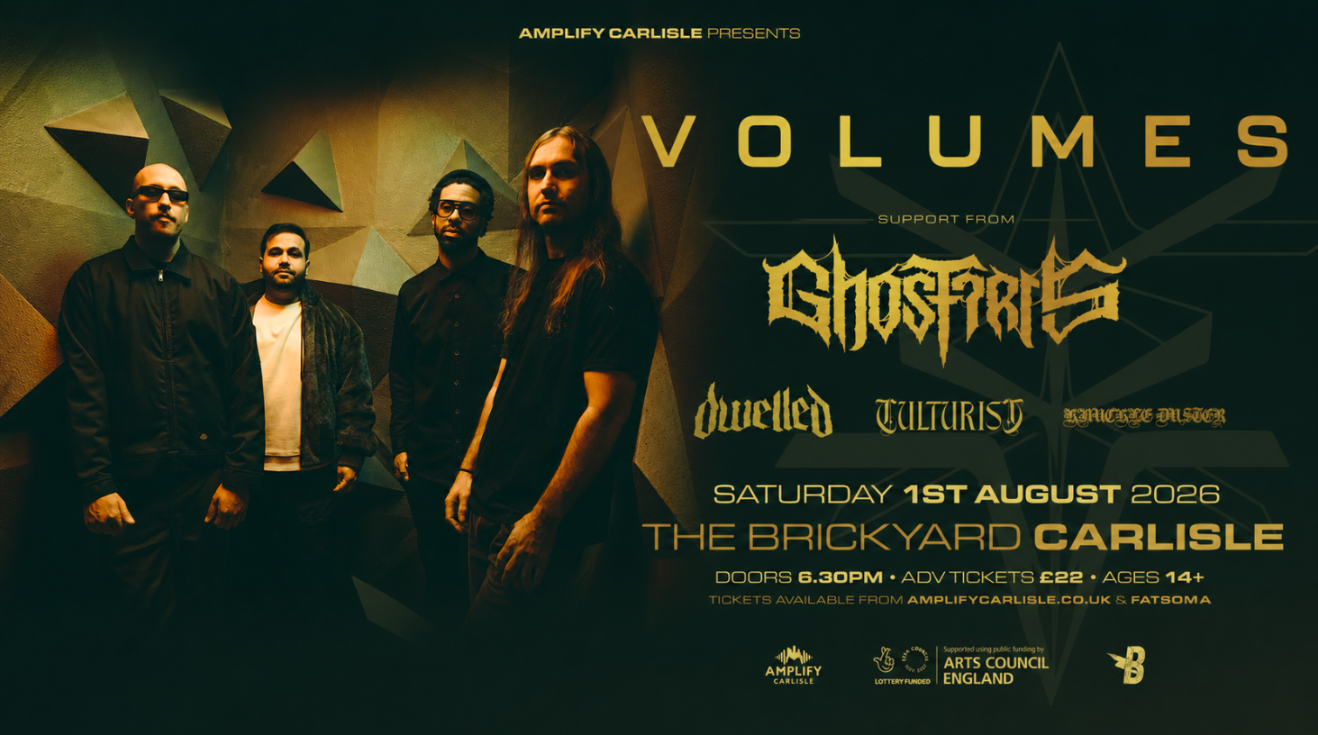 Volumes, Supports; Ghost Iris, Dwelled, Culturist, Knuckleduster