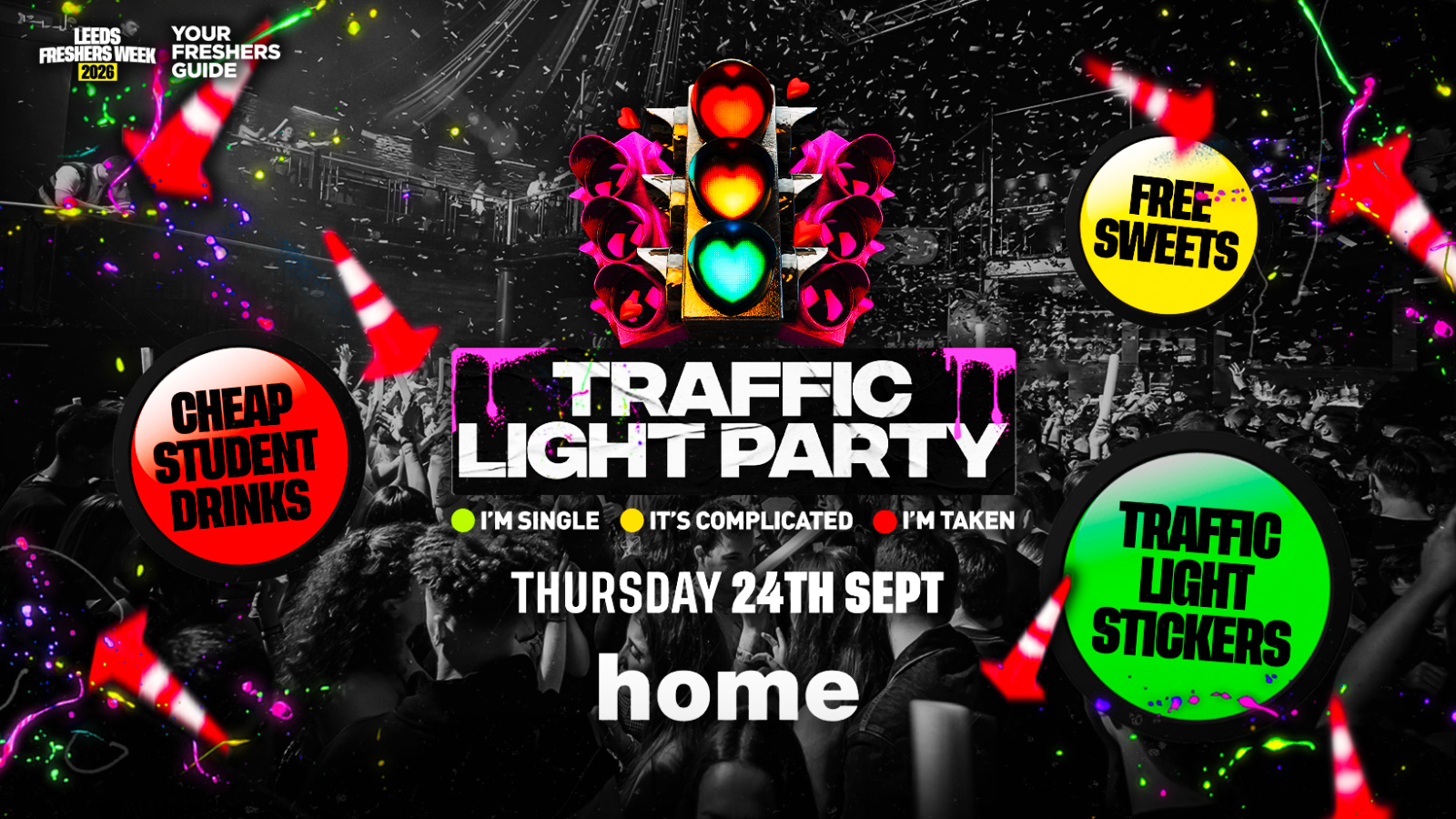 The Official Freshers Traffic Light Party | Leeds Freshers 2026
