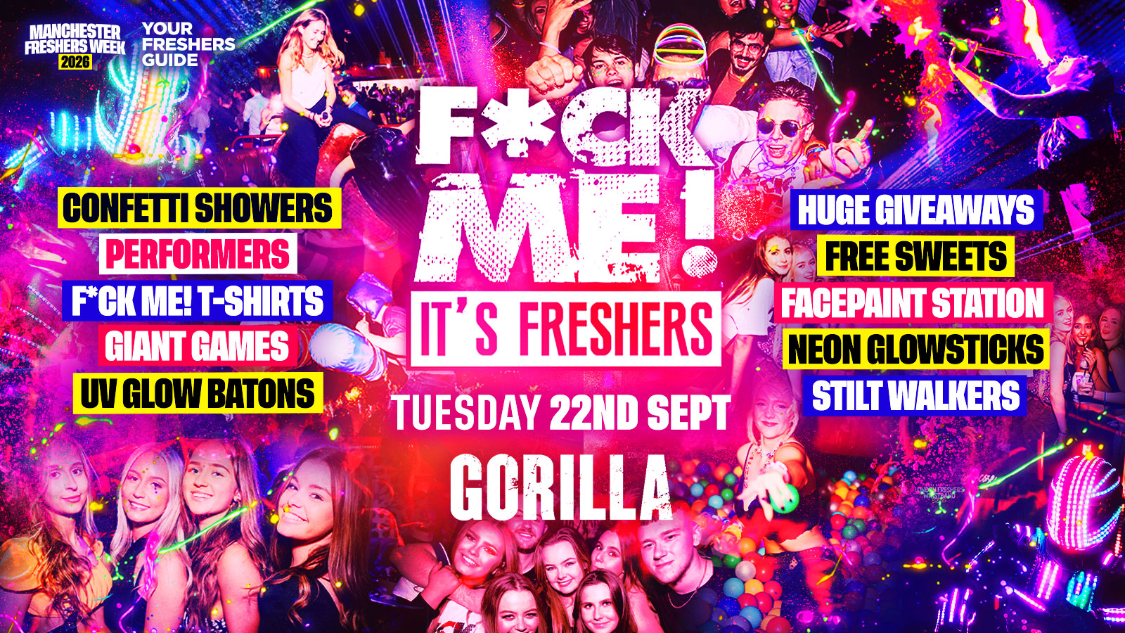 FCK ME It's Freshers - Manchester Freshers 2026