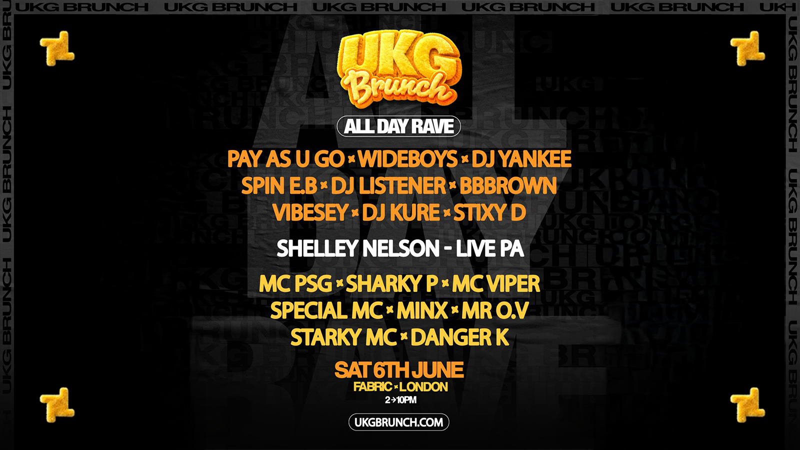 UKG Brunch – ALL DAY RAVE – fabric