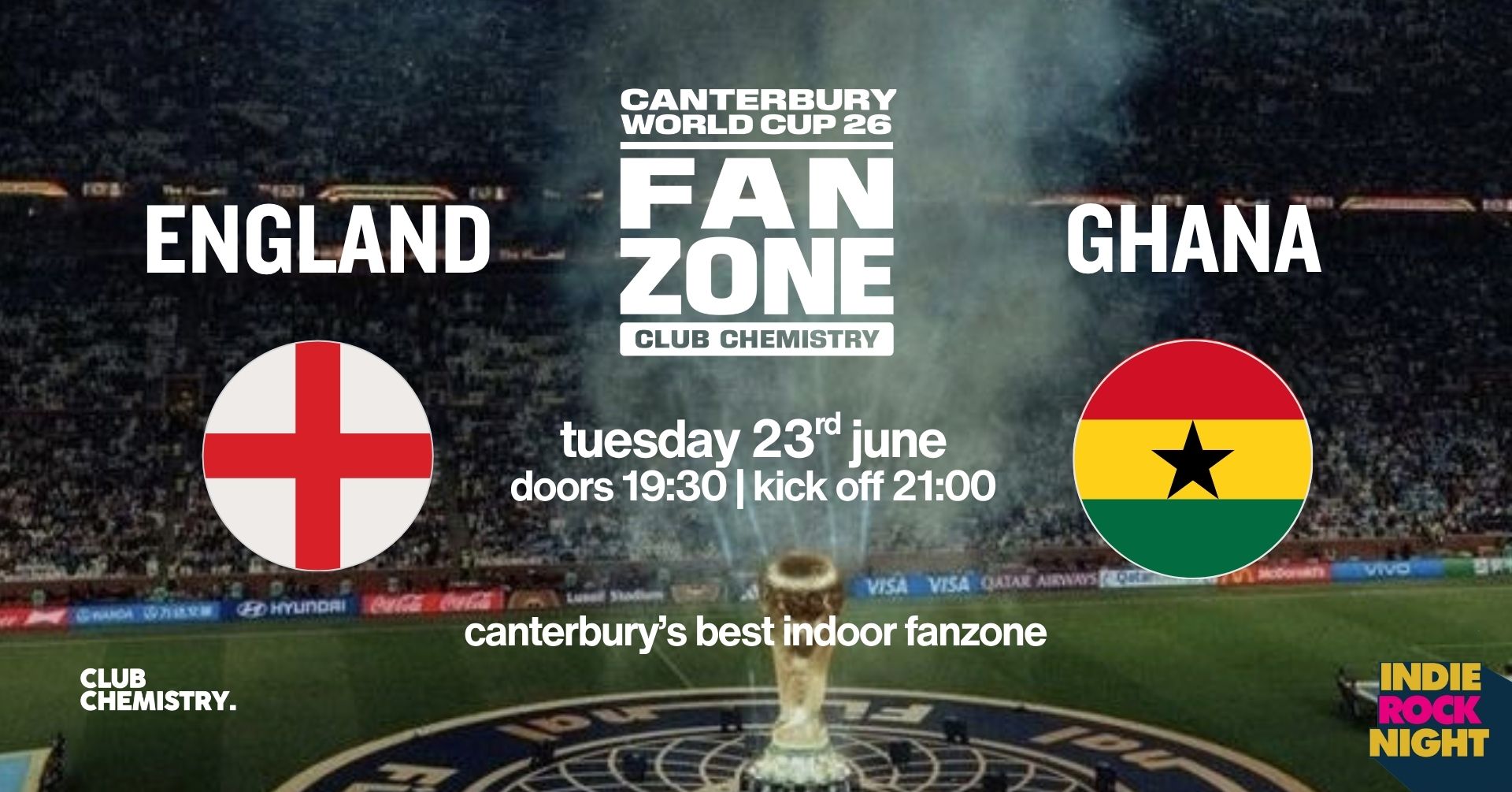 England vs Ghana 🏴󠁧󠁢󠁥󠁮󠁧󠁿🇬🇭 Canterbury World Cup Fanzone