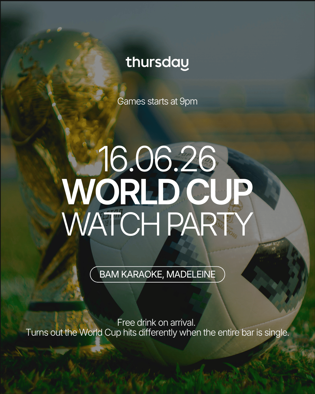 Tuesday | World Cup Watch Party | France vs Senegal
