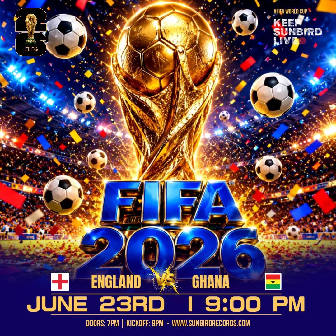 World Cup: England vs Ghana – 23rd June 2026 | Sunbird Records