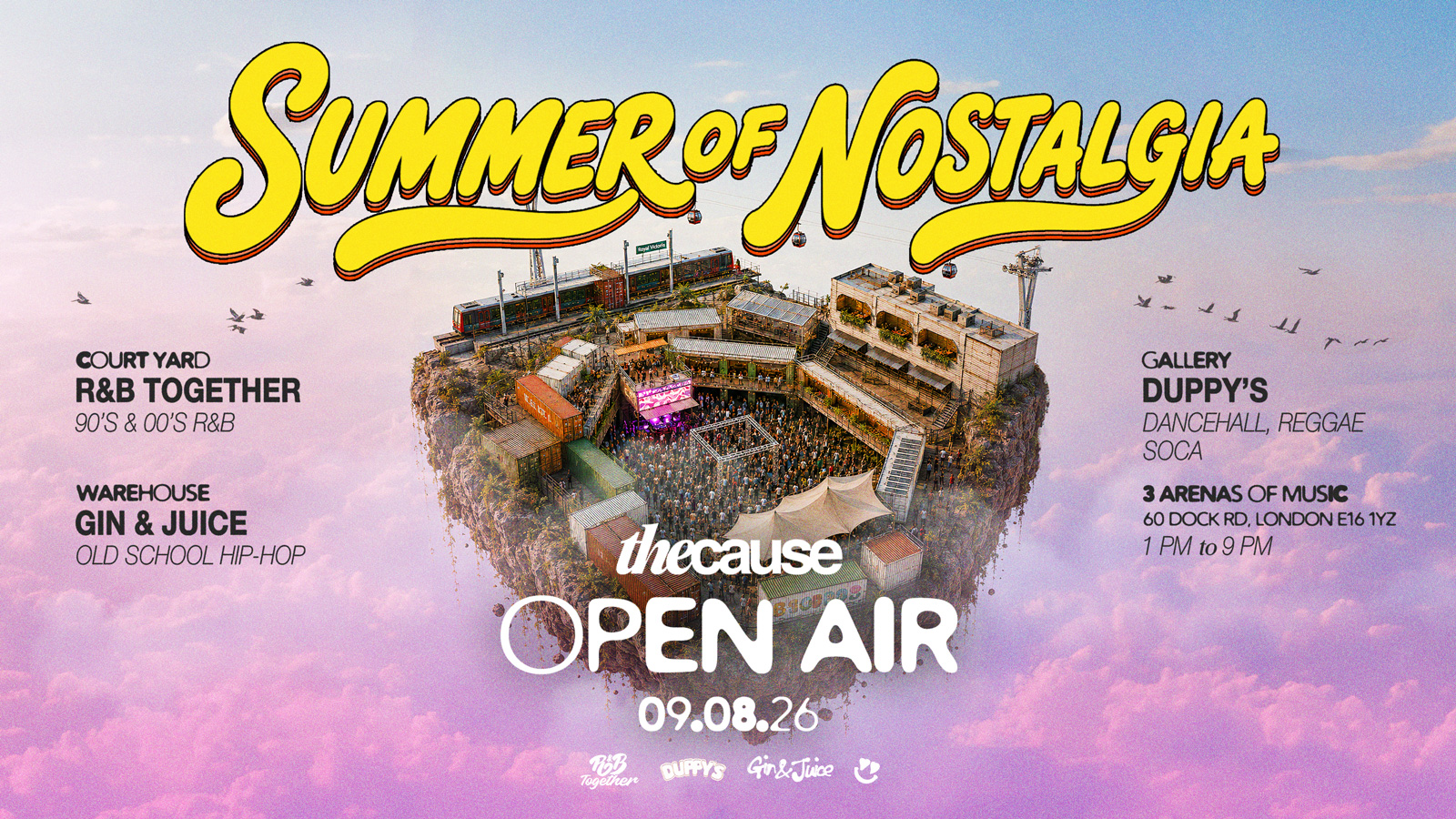 R&B TOGETHER x GIN & JUICE x DUPPY’S – SUMMER OPEN AIR FESTIVAL 2026 ☀️