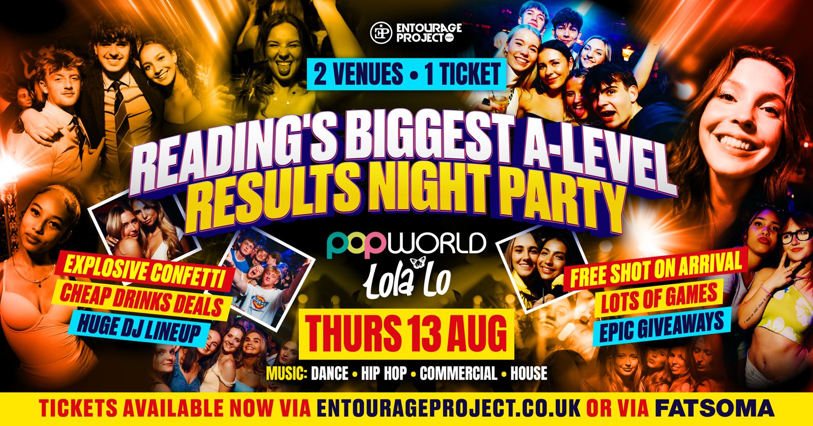 READING – A LEVELS RESULTS PARTY🤘(FINAL 50 TICKETS🤯)