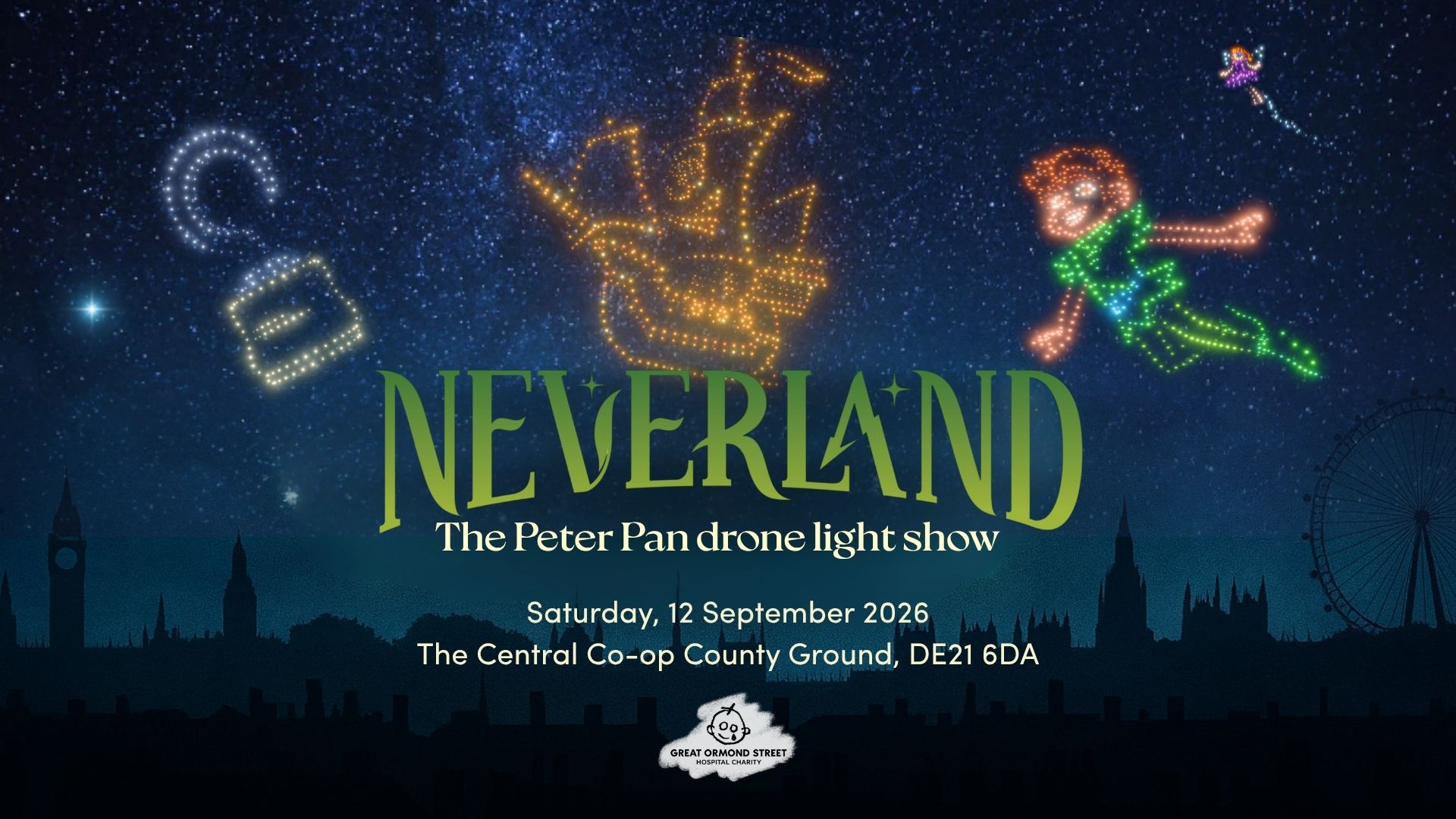 Neverland: The Peter Pan Drone Light Show - Derby