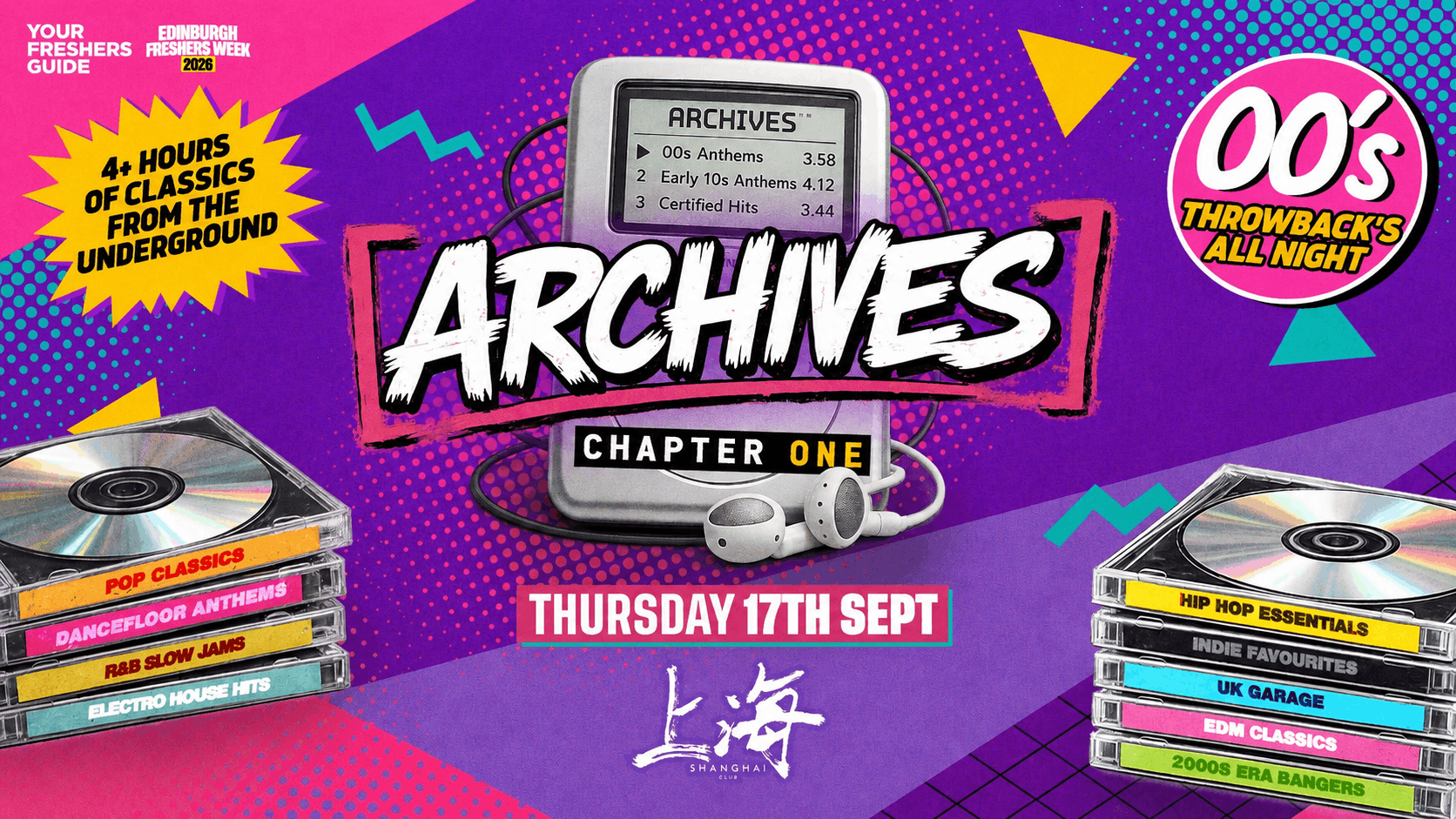Back to the 00s – ARCHIVES | Edinburgh Freshers 2026