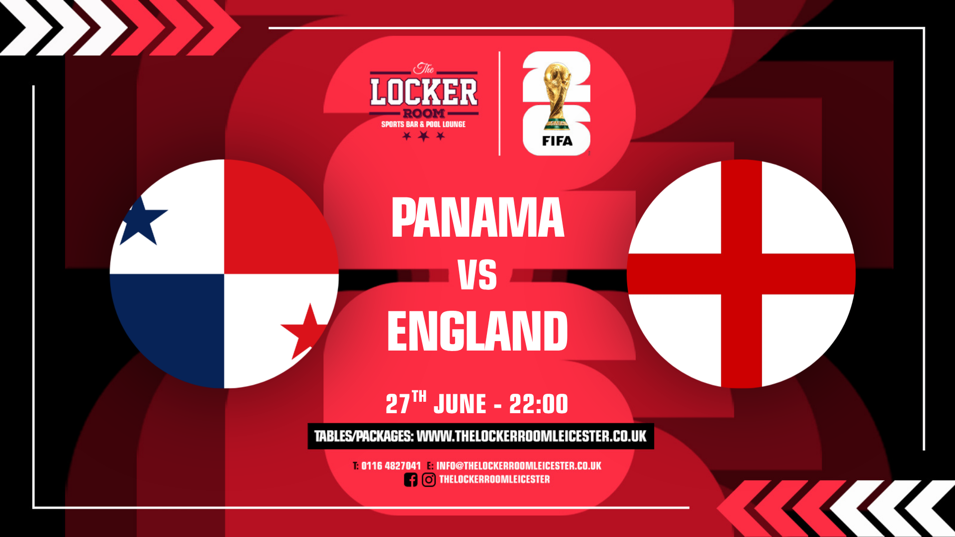 Promotional image for FIFA WORLD CUP 2026: PANAMA vs ENGLAND