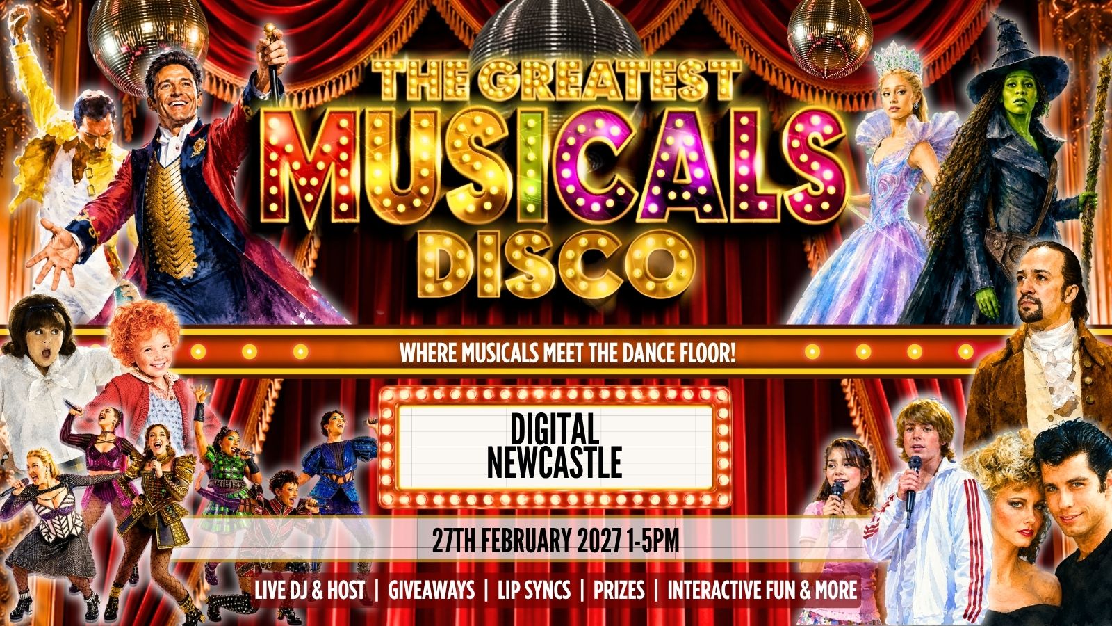 The Greatest MUSICALS Daytime Disco - Newcastle
