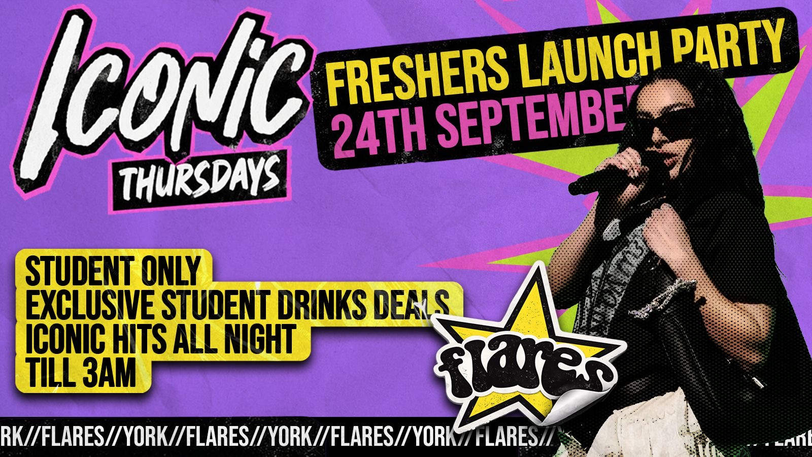 ICONIC ✨FRESHERS PARTY @ Flares 🪩