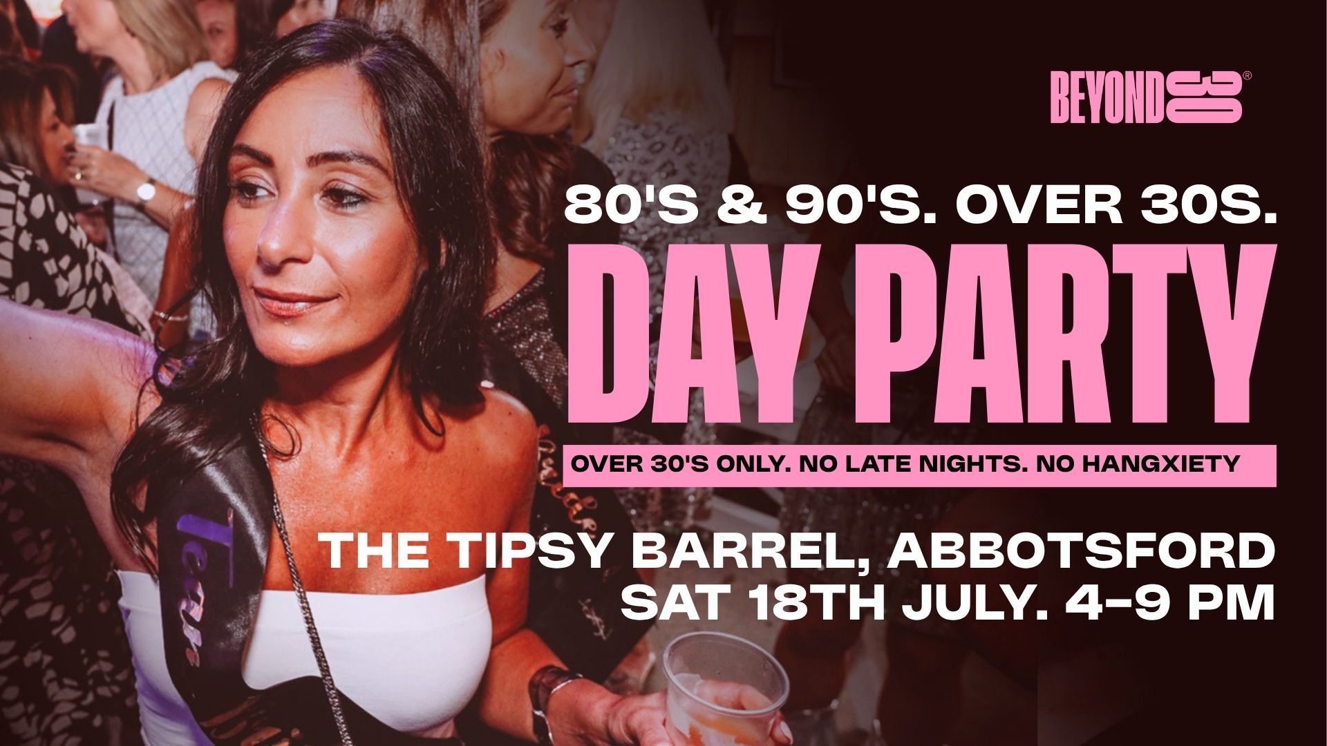 80s & 90s Over 30s Daytime Clubbing – ABBOTSFORD🕺🏽 (SOLD OUT)