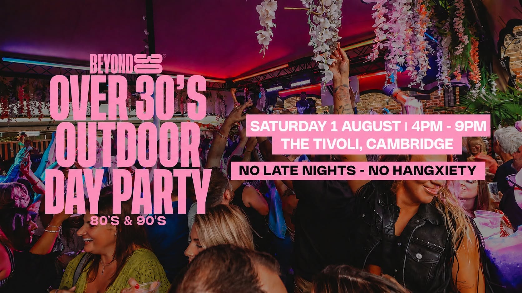 Rooftop 80s & 90s Over 30s Daytime Clubbing – CAMBRIDGE🕺🏽
