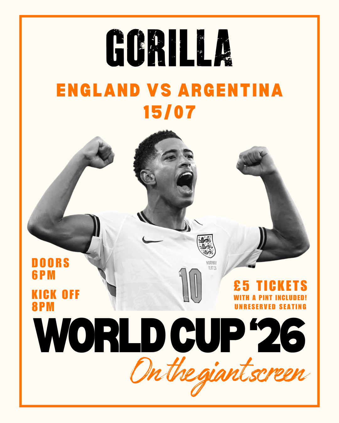 ENGLAND V ARGENTINA