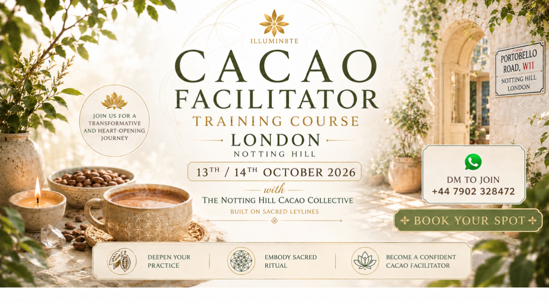 Cacao Facilitator Training Course / Wingsofbuddha / Sonia (13th Tuesday / 14th Wednesday OCTOBER ) @ THE LIGHTHOUSE HUB