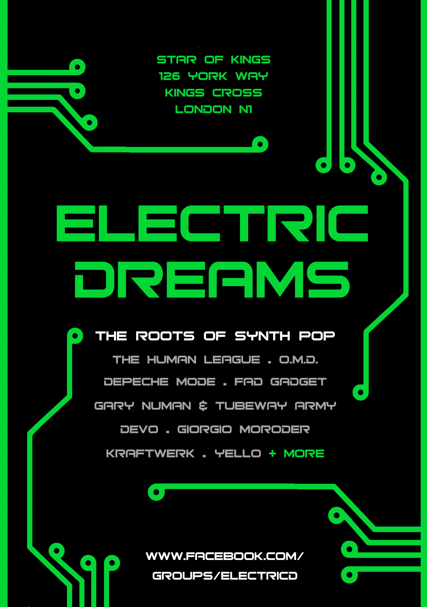 ELECTRIC DREAMS NEW YEAR'S EVE PARTY @ The Star of Kings