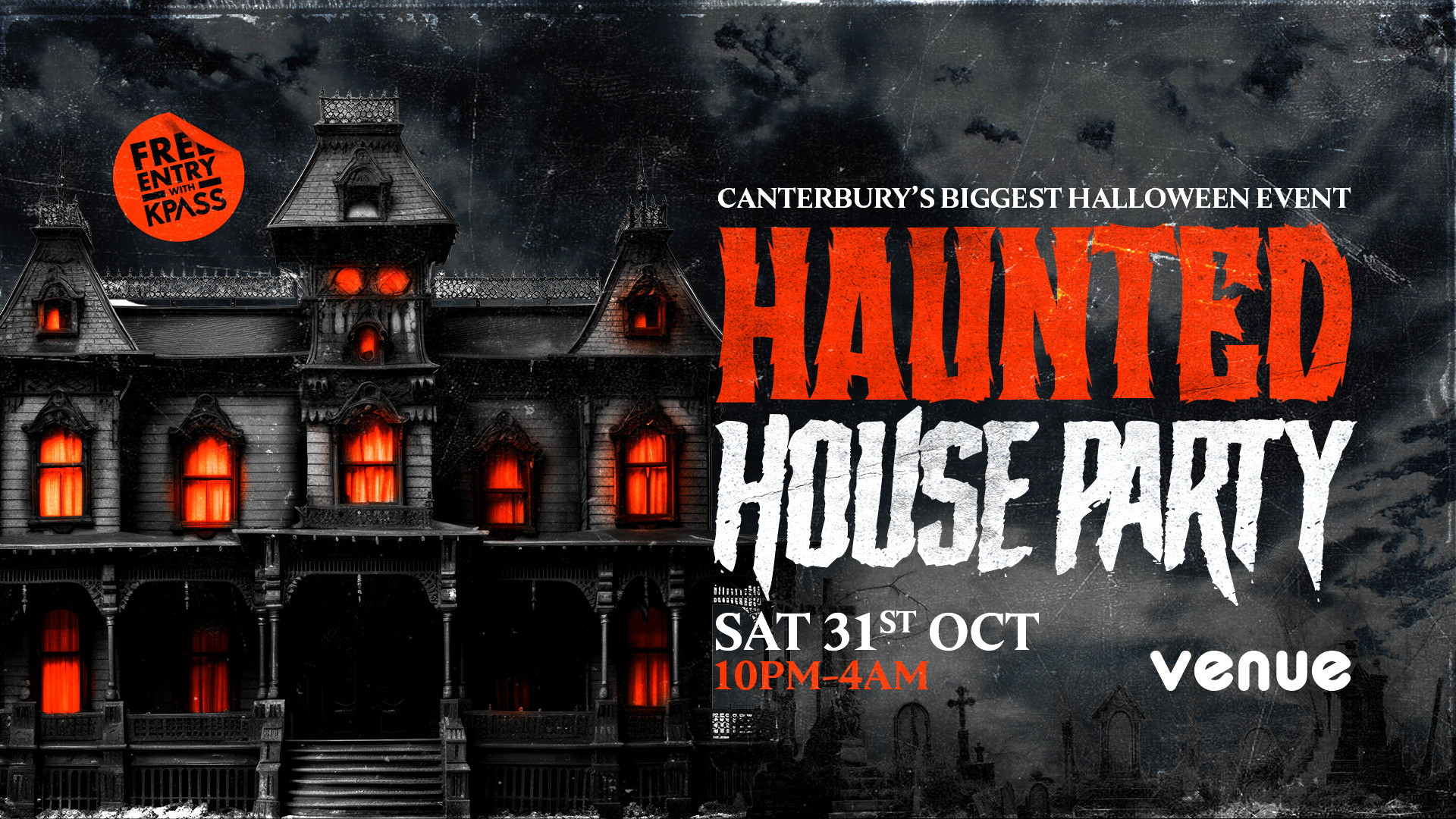HAUNTED HOUSE PARTY 👻 Canterbury's Biggest Halloween Event