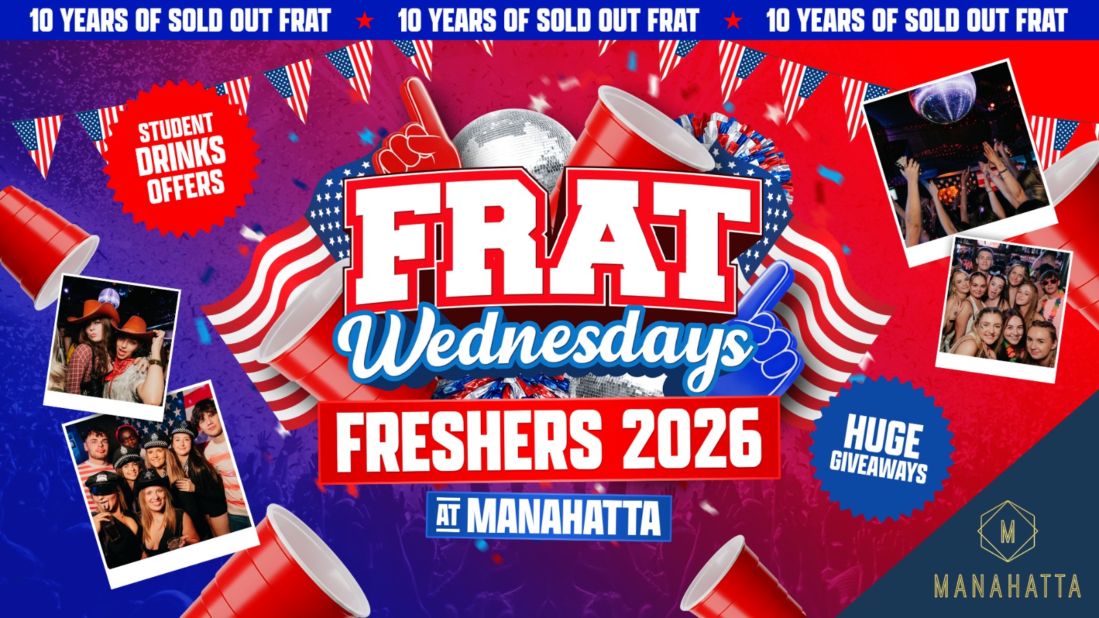 OFFICIAL FRESHERS FRAT PARTY! 🇺🇸