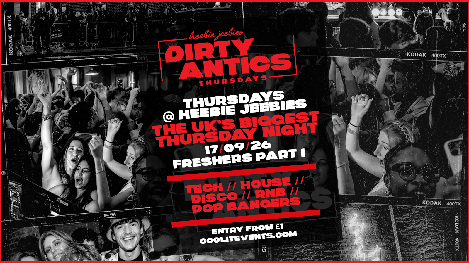 🔺♦️ DIRTY ANTICS ♦️🔺 FRESHERS PART 1 - The UK's BIGGEST Thursday Night