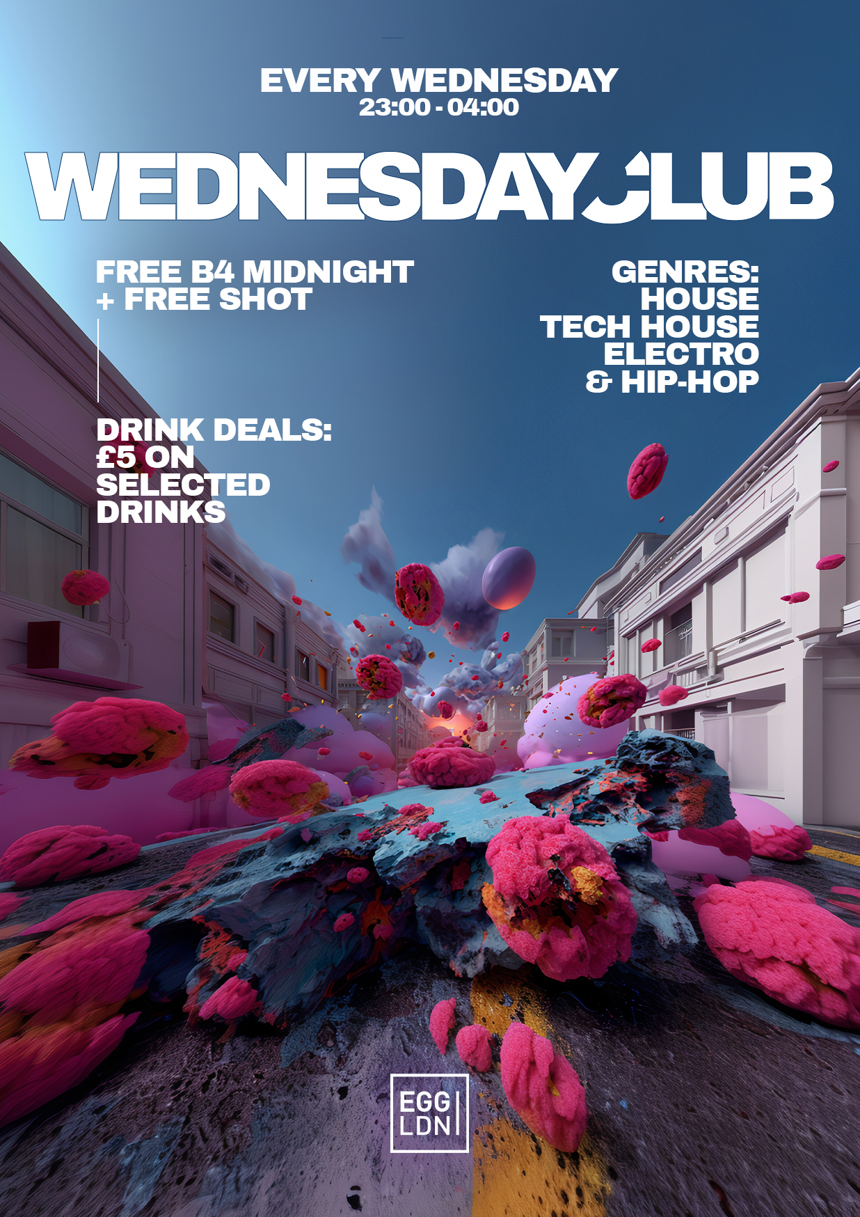 Club: House, Tech House, Electro & Hip Hop