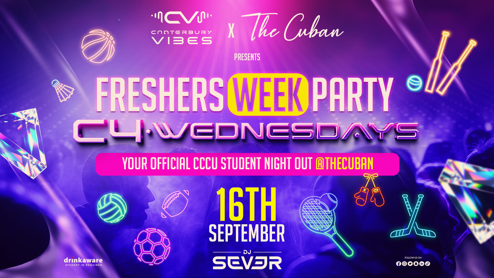 C4 Wednesdays – Freshers Party 🔥LIMITED TICKETS AVAILABLE ON THE DOOR